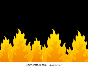 Vector background. Flame.