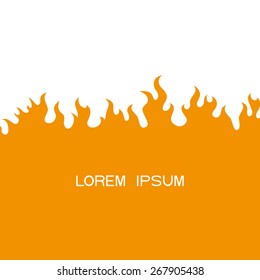 Vector background. Flame.