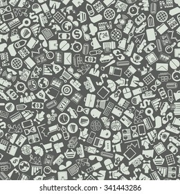 vector background of the flat business icons