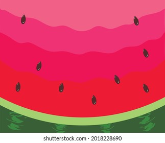 Vector background in flat style middle of watermelon.
In the middle of the background, you can place any of your text. Can be used for web design, postcard, poster, print, invitations.
