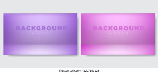 Vector Background With Floor Pink And Purple Gradient Color Carpet Studio For Photo Products Backdrop 