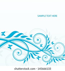 vector background: floral abstraction