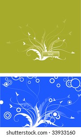 vector background with floral ornament