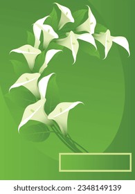 Vector background with floral ornaments.