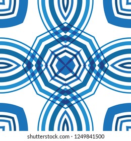 Vector background with floral round pattern in oriental style.