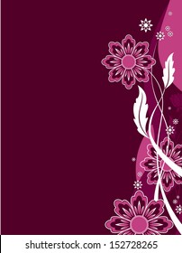 Vector Background. Floral Theme.