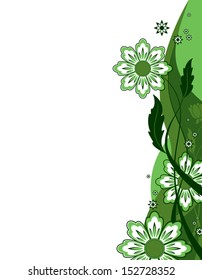 Vector Background. Floral Theme.