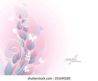 Vector Background. Floral Theme.