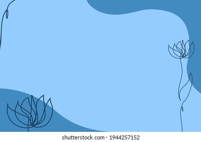 Vector background with floral theme. Style with copy space for text. Backdrop for greeting cards, posters, banners, and placards. 