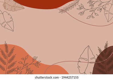 Vector background with floral theme. Style with copy space for text. Backdrop for greeting cards, posters, banners, and placards. 