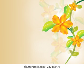 VECTOR background with flower