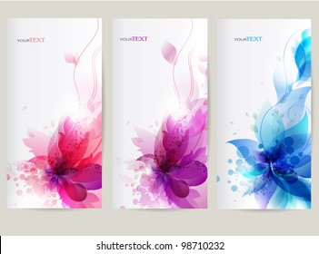  vector background with Flower .