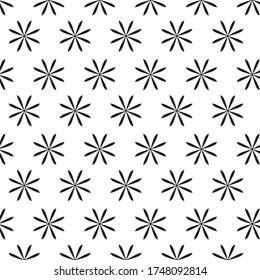 Vector background flower, color black  