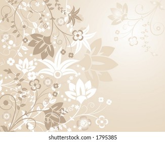 Vector background flower, elements for design, illustration