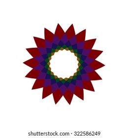 Vector background with flower. Illustration Colorful