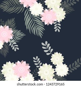 vector background flower pattern design illustration