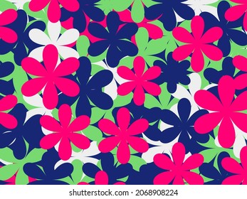 flor de fondo vectorial rosa verde