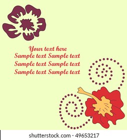 vector background with flowers.
