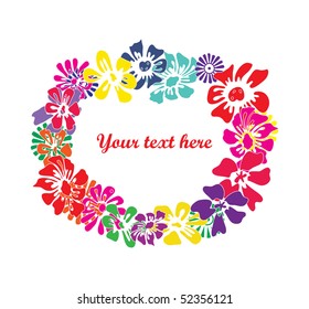 vector background with flowers.