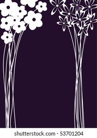vector background with flowers.