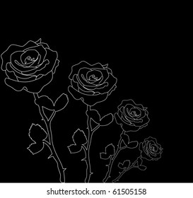 vector background with flowers.