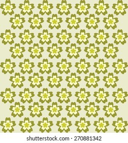 Vector background with flowers and dots