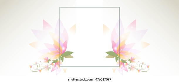 Vector background. Flowers and leaves. Illustration. Eps10.