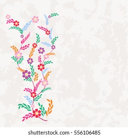 Vector background flowers spring