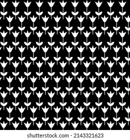 Vector background of flowers, white color, flat style