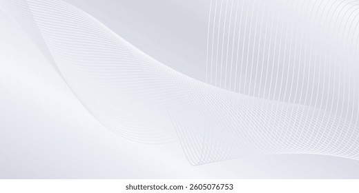Vector background with flowing lines. Digital future technology background simple art design