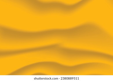Vector background of folded cloth, textile waves, white cloth folded wallpaper, blank color