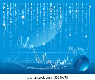 fondo vectorial con forex o gráfico de bolsa