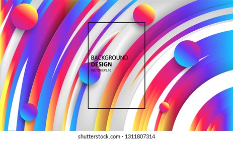 Vector Background With The Form Of Colorful And Elegant Gradient Layer. Vector EPS .10
