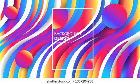 Vector Background With The Form Of Colorful And Elegant Gradient Layer. Vector EPS .10 - Vector