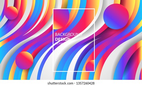 Vector Background With The Form Of Colorful And Elegant Gradient Layer. Vector EPS .10 - Vector