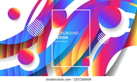 Vector Background With The Form Of Colorful And Elegant Gradient Layer. Vector EPS .10 - Vector