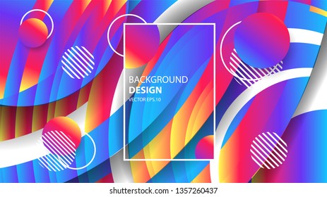 Vector Background With The Form Of Colorful And Elegant Gradient Layer. Vector EPS .10 - Vector