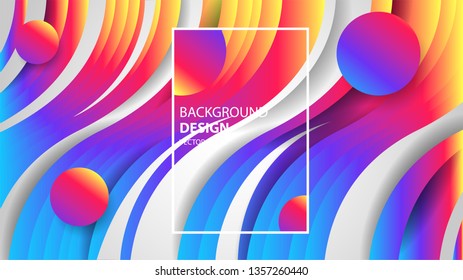 Vector Background With The Form Of Colorful And Elegant Gradient Layer. Vector EPS .10 - Vector