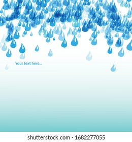 fondo vectorial para su diseño con gotas de agua