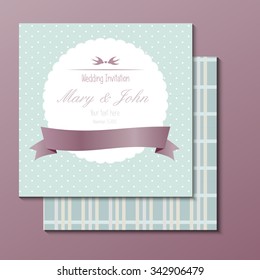 Vector background. frame with sample text, wedding invitation