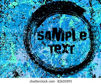 Vector background with frame for text