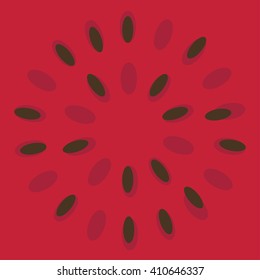 Vector background with fresh ripe watermelon. Vector illustration. Summer concept. 