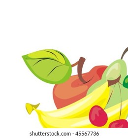 VECTOR Background  of fruit for design