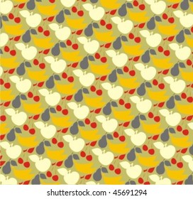 VECTOR  Background with fruit for design