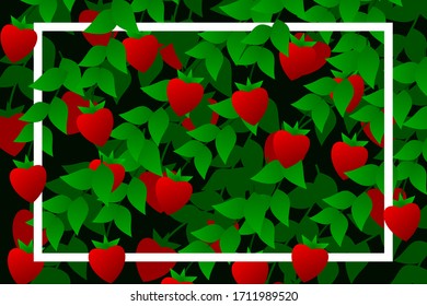 fondo vectorial de las fresas frutales