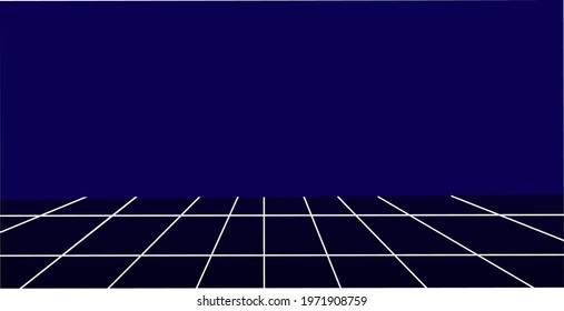 Vector background of futuristic theme colored dark blue, glow line with night sky futuristic background. 