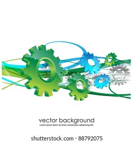 vector background with gears