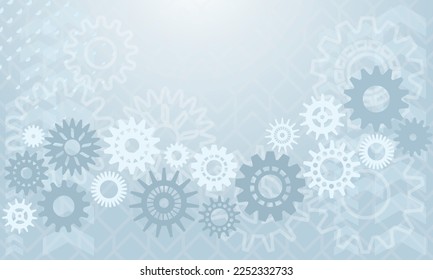Vector background with gears. Background with mechanisms for business, presentations.