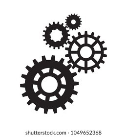 Vector background. Gears, trundles and cogwheels, machine mechanism. 