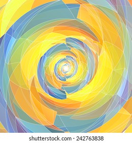 Vector background of geometric colorful spiral texture